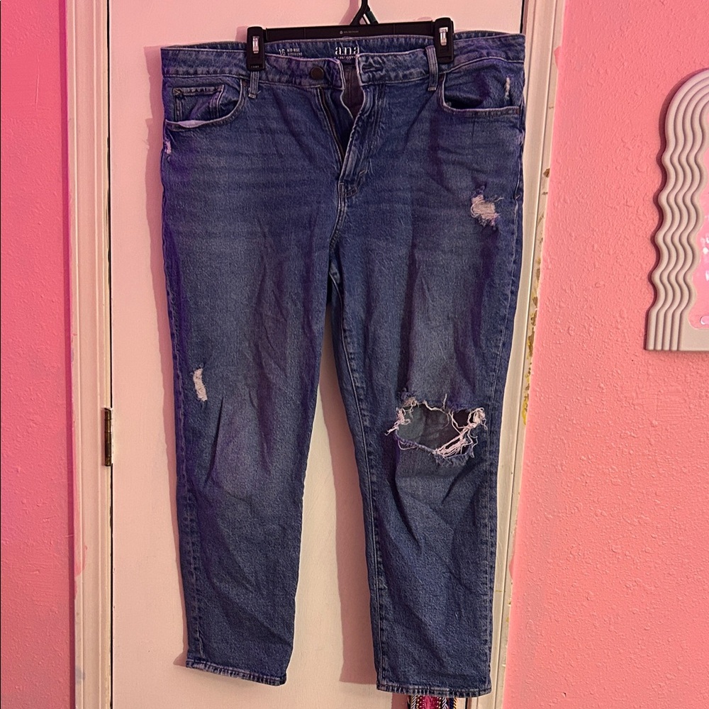 Stylish Blue Distressed Women Jeans
